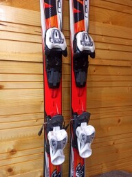 LYŽE VOLKL RACETIGER GS 110CM + LYŽIARKY ROSSIGNOL COMP J RED 22MP